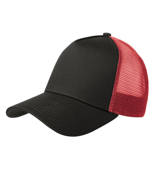 New Era - Snapback Trucker Cap - Black/Scarlet
