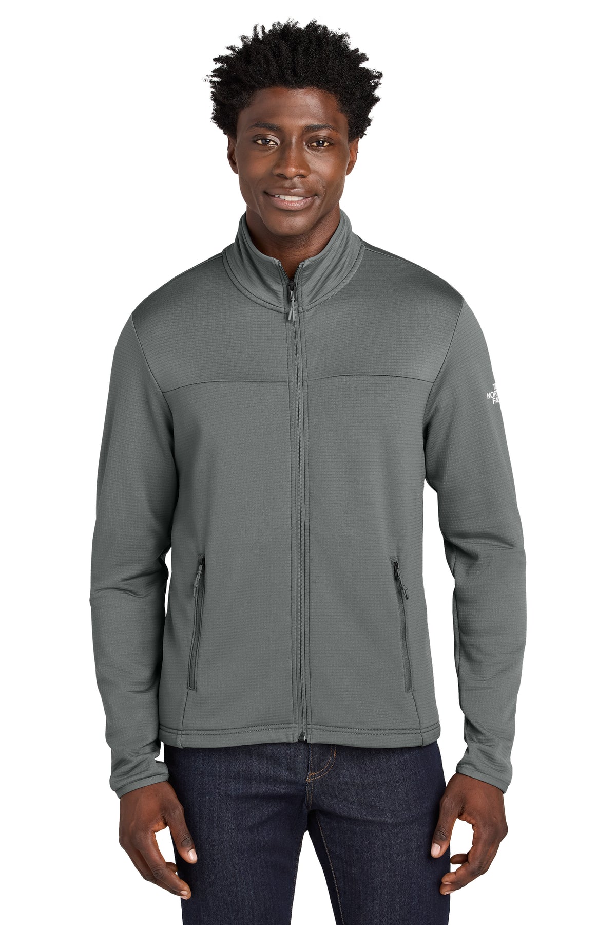 THE NORTH FACE® AIM Full Zip Fleece Jacket - Smoked Pearl Grey