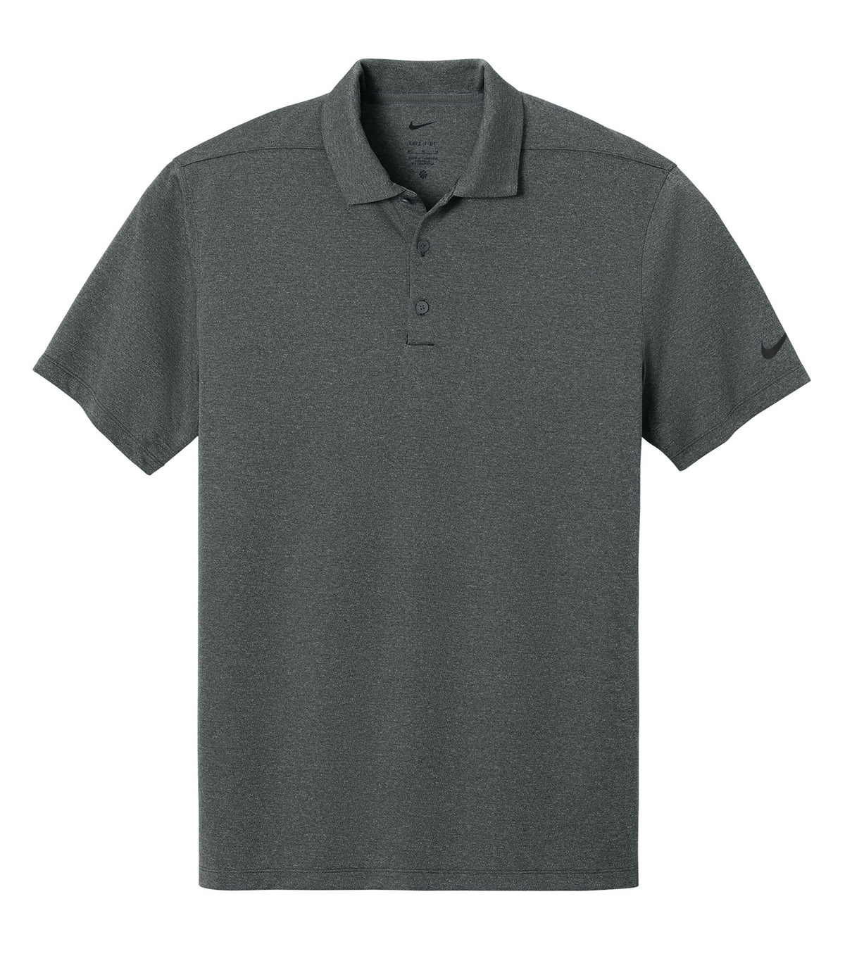 NIKE Dri-FIT Smooth Heather Polo - Anthracite Heather