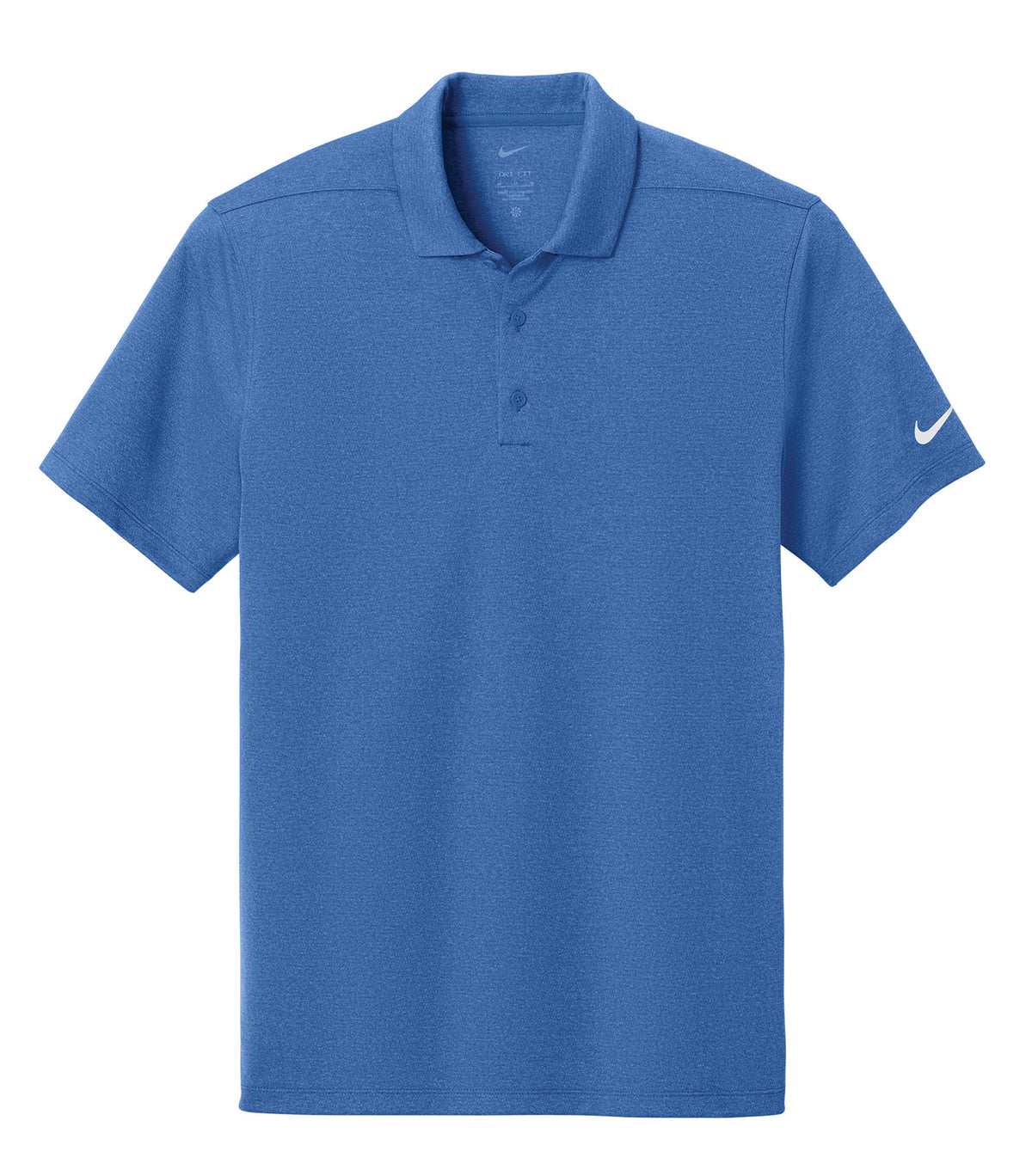 NIKE Dri-FIT Smooth Heather Polo - Game Royal Heather