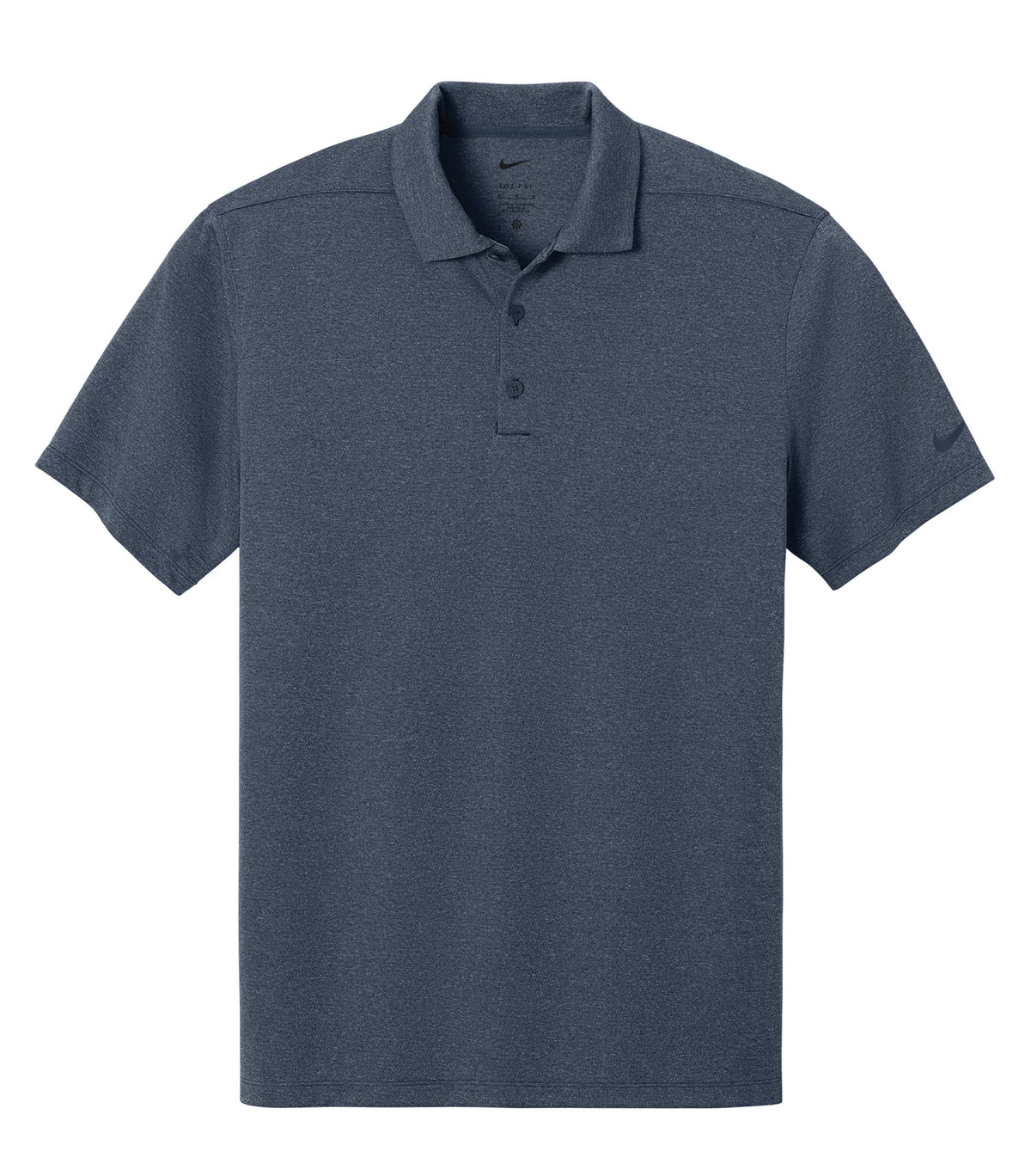 NIKE Dri-FIT Smooth Heather Polo - Navy Heather