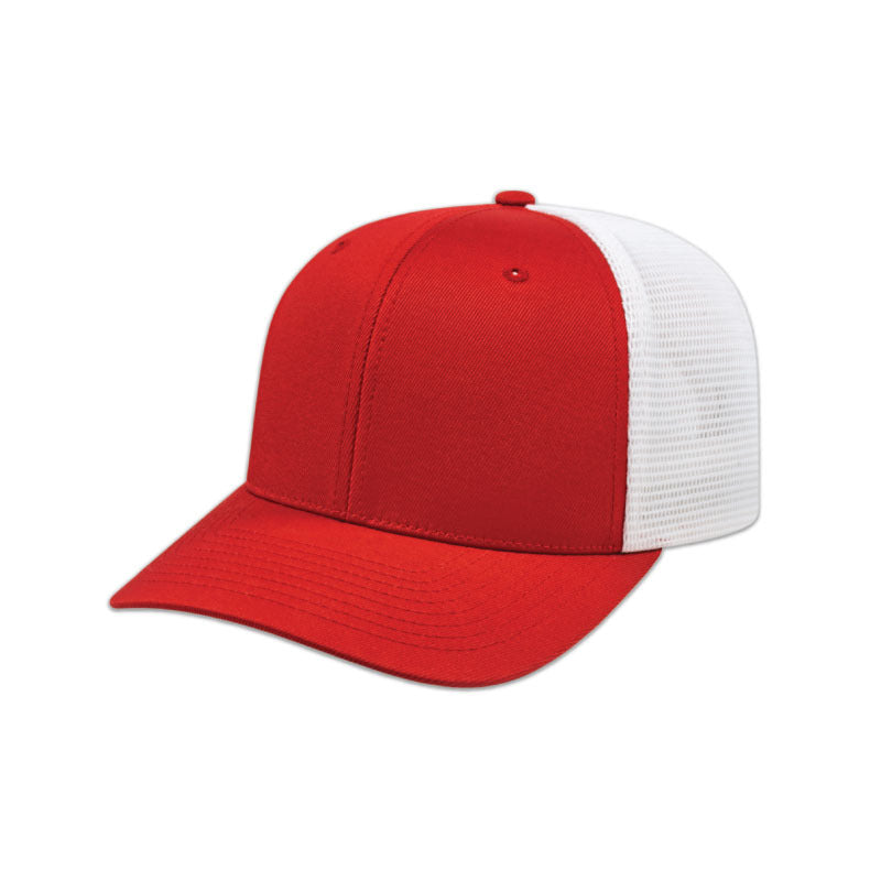 Flexfit 110® Trucker Mesh Back Cap - Red/White