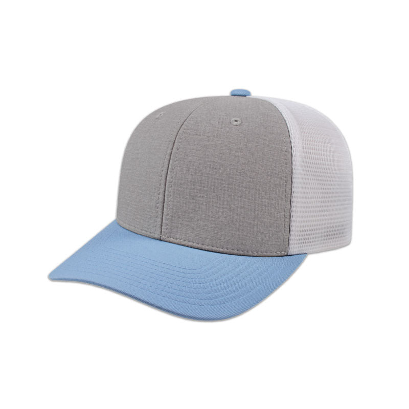 Flexfit 110® Melange Trucker Mesh Back Cap - Silver/Allure/White