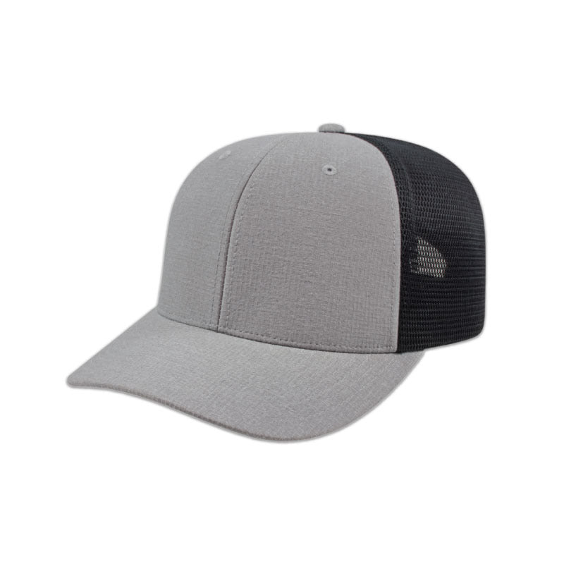 Flexfit 110® Melange Trucker Mesh Back Cap - Silver/Black