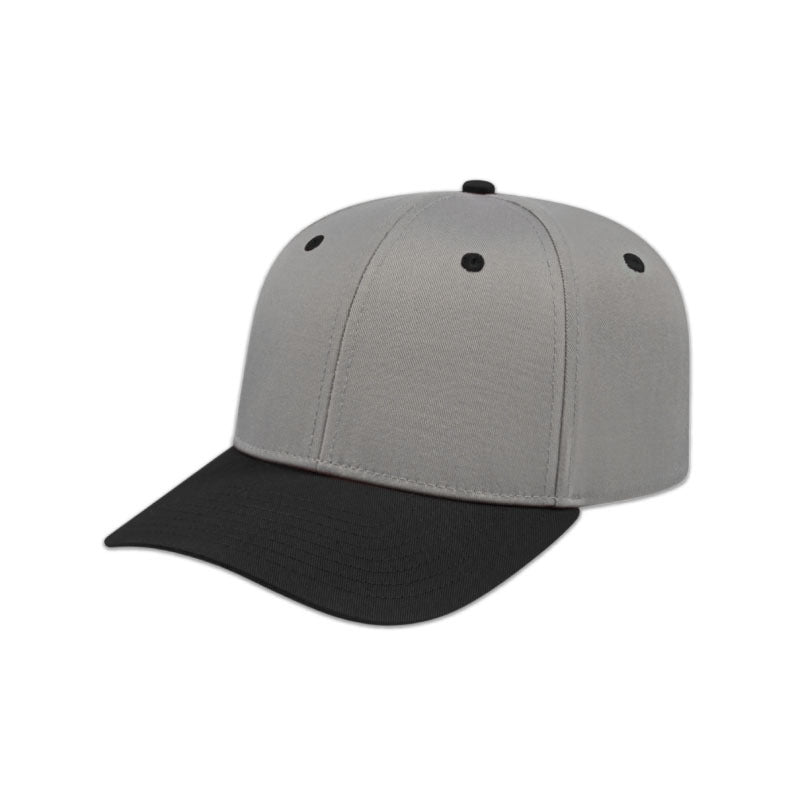 Original Poly/Cotton Snap Back Cap - Silver/Black