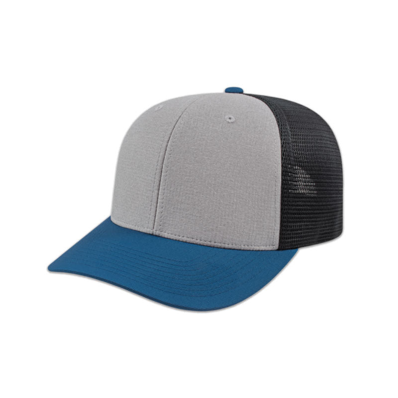 Flexfit 110® Melange Trucker Mesh Back Cap - Silver/Indigo/Black